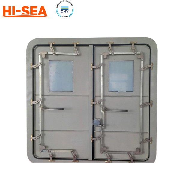 Marine Steel Double Leaf Quick Action Weathertight Door